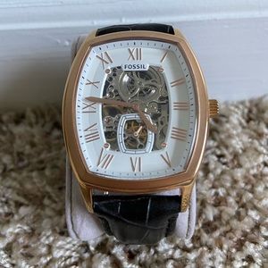 Gold Fossil Automatic Watch